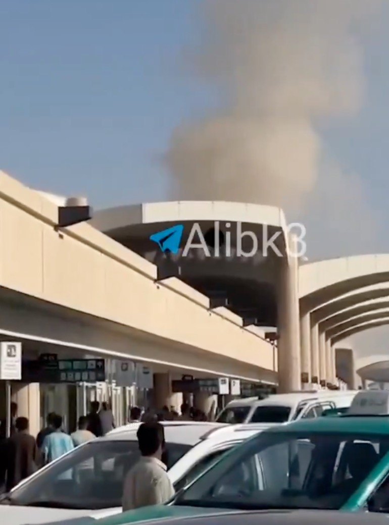 Incident ongoing at King Khalid’s International Airport, report of a missile striking Terminal 3