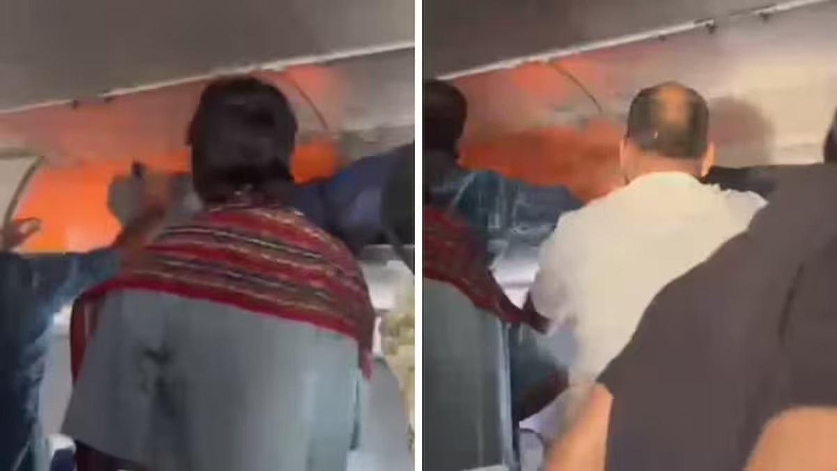 Video: Power bank bursts into flames on Delhi-Chennai IndiGo flight, sparks panic