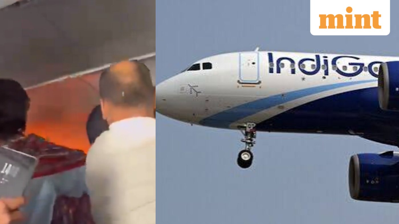 Watch | Chennai-bound IndiGo flight diverted to Hyderabad after fire breaks out due to malfunctioning power bank