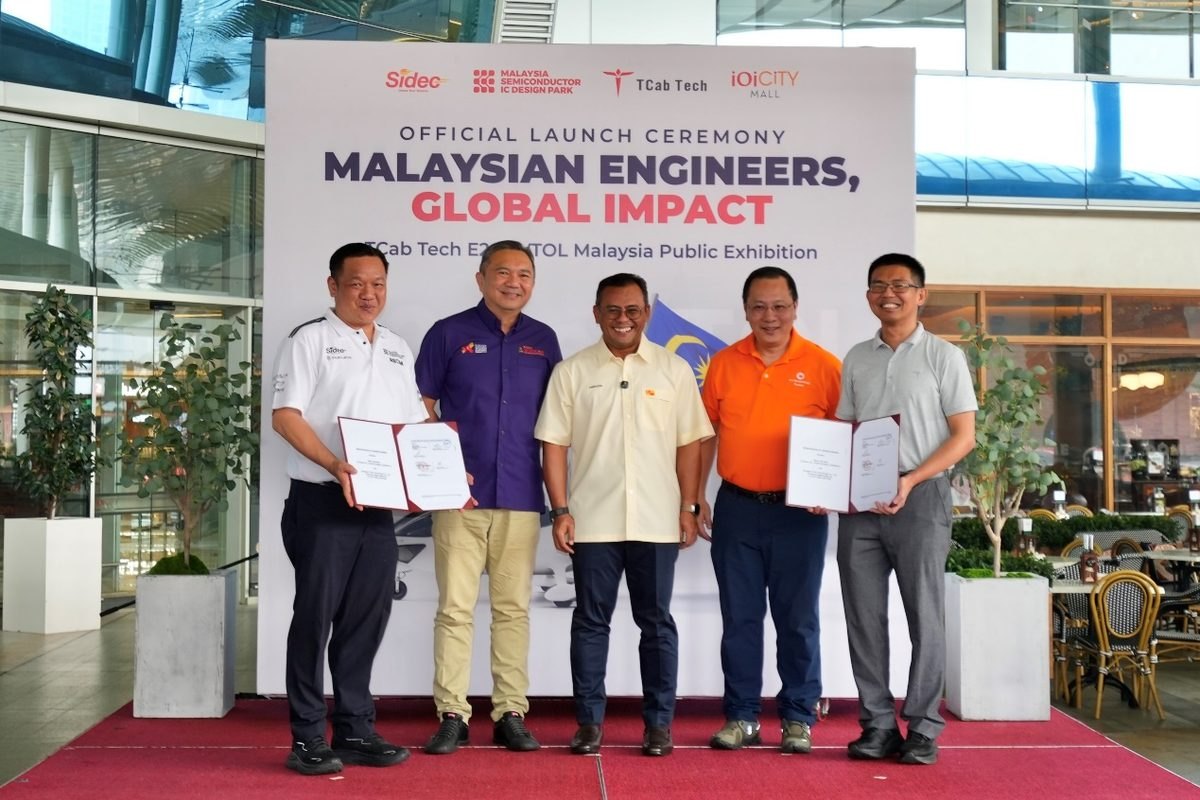 TCab Tech and SIDEC sign MOU to advance E20 eVTOL commercialization in Malaysia