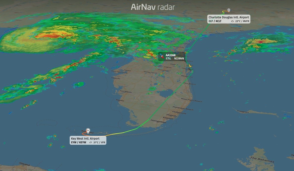 Severe turbulence made American Eagle flight drop 400 feet and disconnect autopilot over Florida