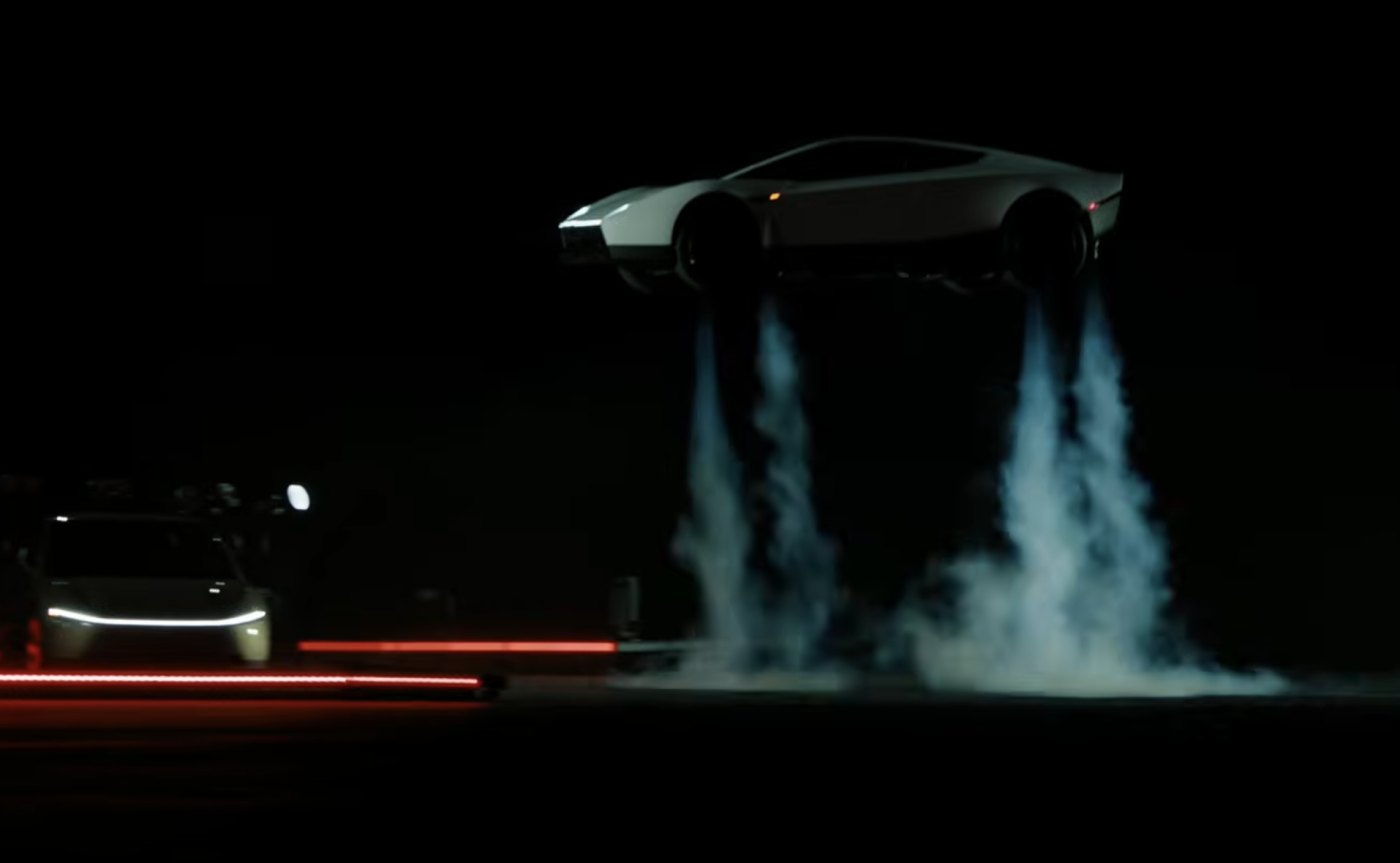 Tesla Roadster Takes Flight