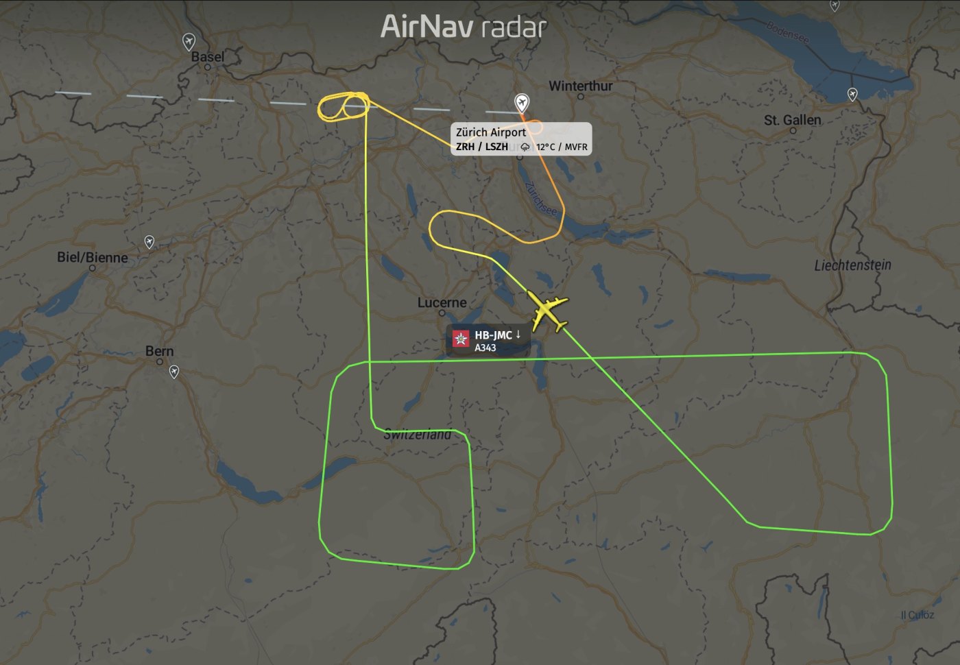 Edelweiss Air WK34 burned fuel before returning to Zurich due to landing gear door indication