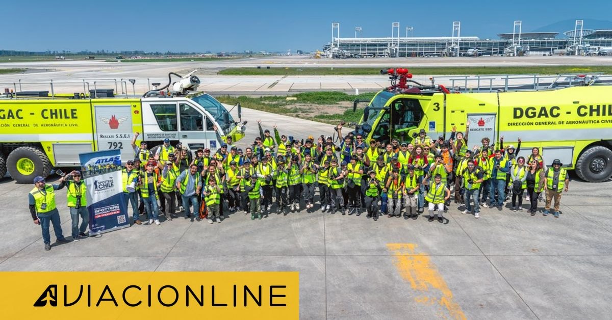 Spotterday Chile 2026: children and teenagers star in a day of aviation and photography at Santiago Airport