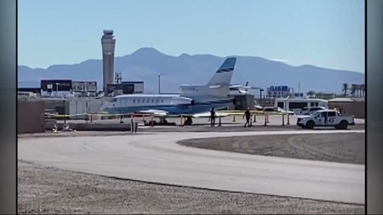 FAA investigates after jet skids off Harry Reid Airport runway as officials review records