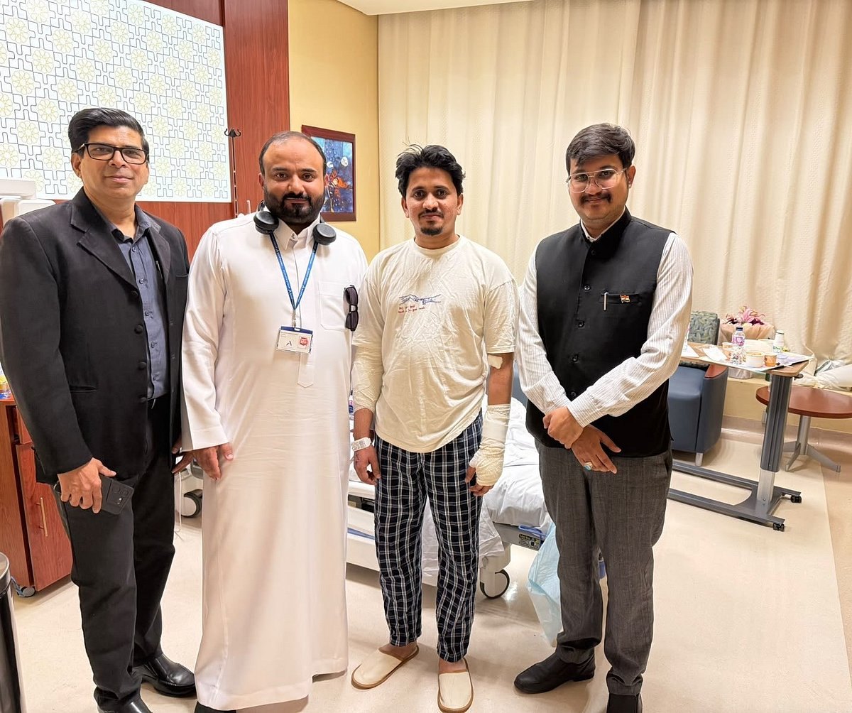Indian National Injured in Riyadh Airport Attack Returns Home After Recovery