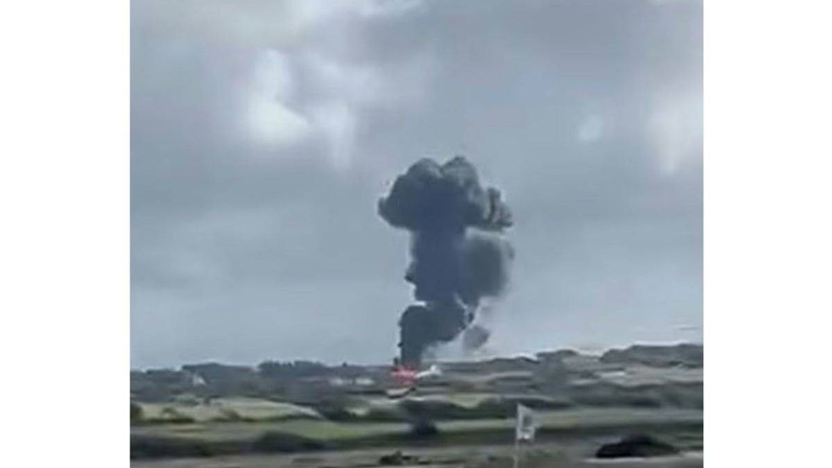 'Missing fuel cap' blamed after £20 million RAF jet bursts into flames near caravan park