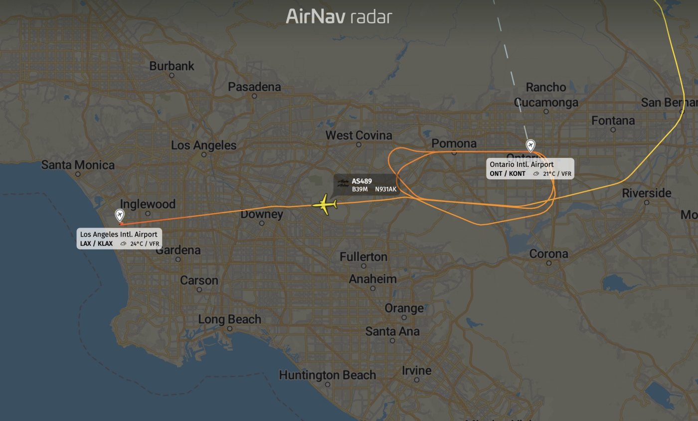 Windshear forced Alaska Airlines Boeing 737 MAX 9 to abort two landings before diverting to LAX