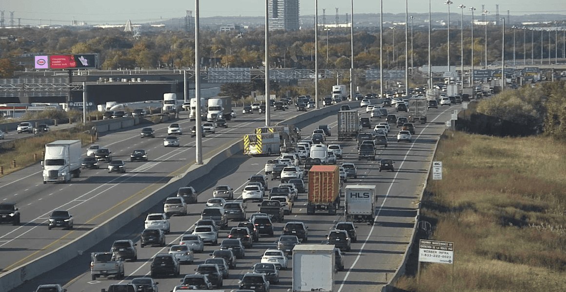 LANES CLOSED: Highway crash stalls traffic near Pearson airport in Mississauga
