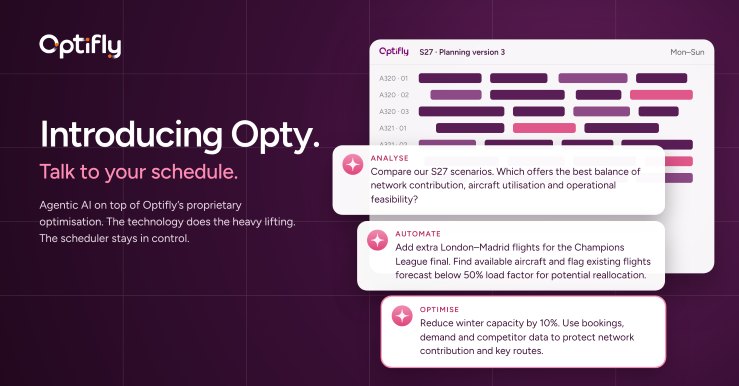 Optifly introduces Opty to support airline schedule optimisation