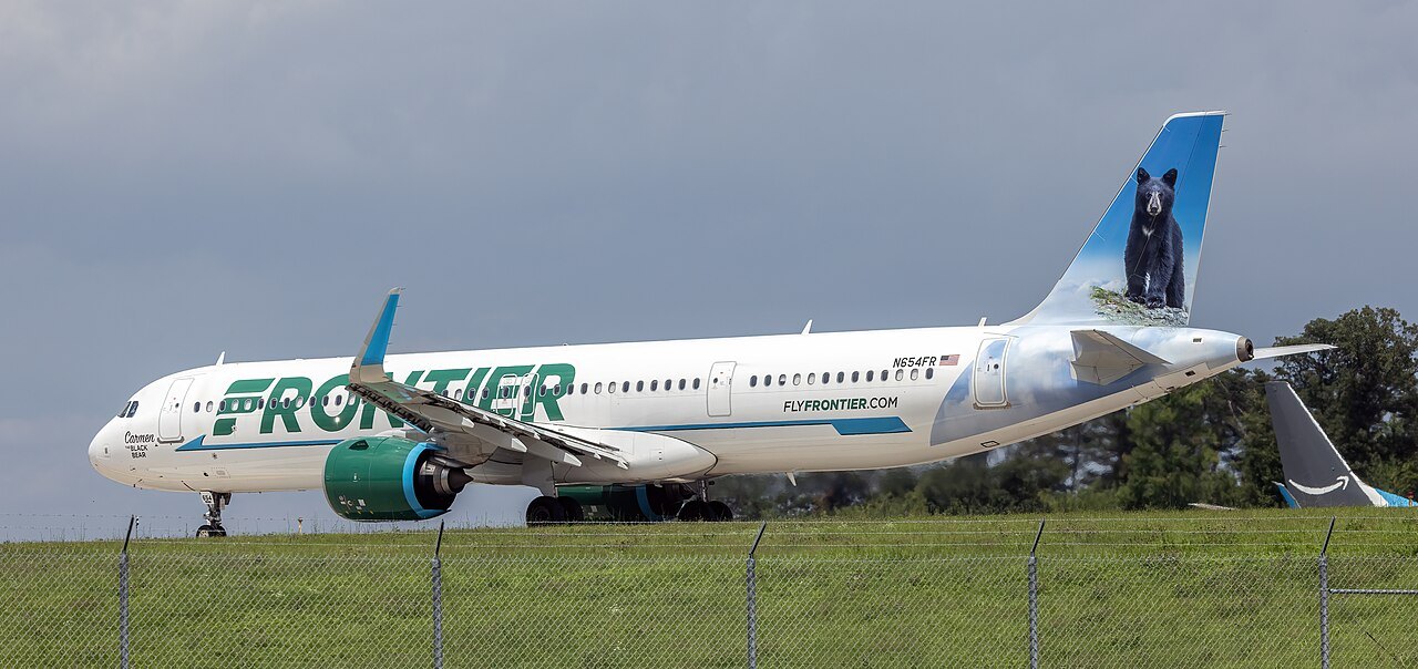 The hat of a ramp worker has been sucked into engine of Frontier Airlines A321neo at Orlando Airport