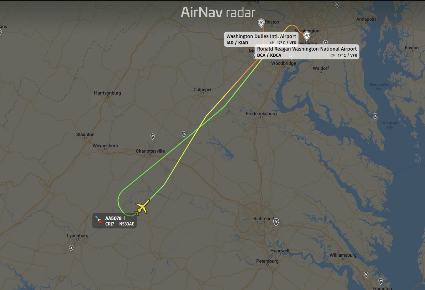 Pilots of AA5078 requested urgent diversion due to flight attendant’s medical situation