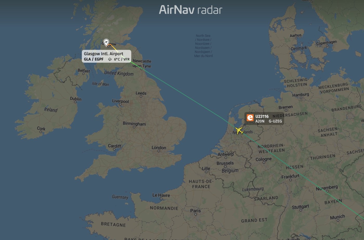 On approach to Glasgow, easyJet flight reported about at least 8 passengers vomiting