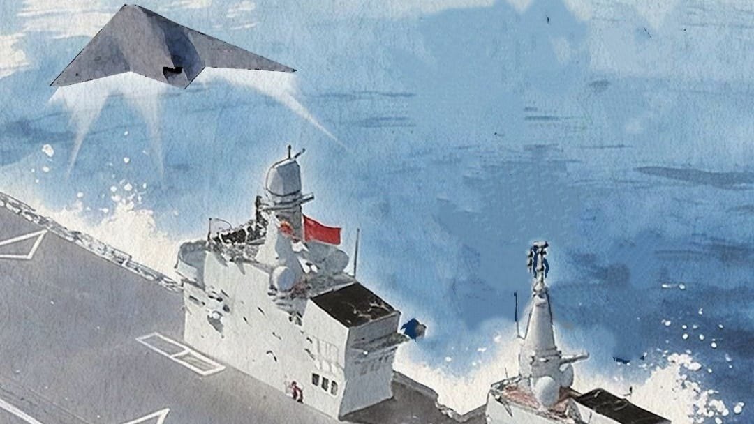 China Claims GJ-21 Naval UCAV has Flown from Type 076 Sichuan LHD